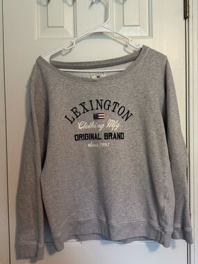 Lexington Gray Logo Pullover Sweatshirt